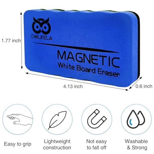 OWLKELA 8 Count ERASER - Rectangular - Space Theme - Rubber - Ideal for Drawing