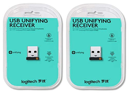 Logitech USB Unifying Receiver 2.0 Count USB Computer Network Adapter