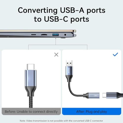 Biaze A168-US USB C Female to USB Male Adapter 10Gbps Data Transfer USB A to USB C Converter