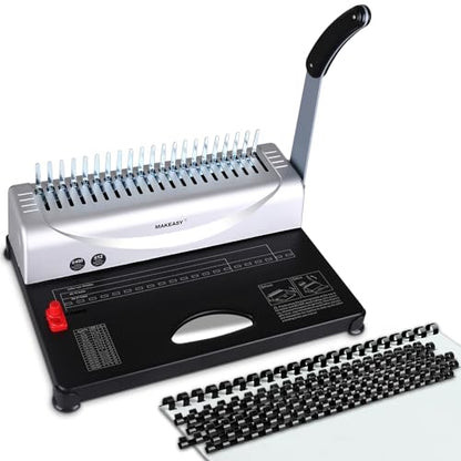 MAKEASY Binding Machine 16.93 x 12.2 x 7.09 in Model M-BM-FR-1.0Version 4.4 out of 5 stars 2:1