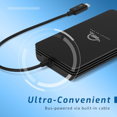 OWC 4 TB OWCTB5ENVU04 Thunderbolt 5 External Solid State Drive, Portable, 6000 MB/s Read Speed, Aluminum Enclosure