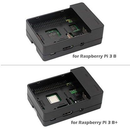 iUniker Mini ITX Raspberry Pi Case IU-RP-088-BTTT 30mm Cooling Fan ABS Case