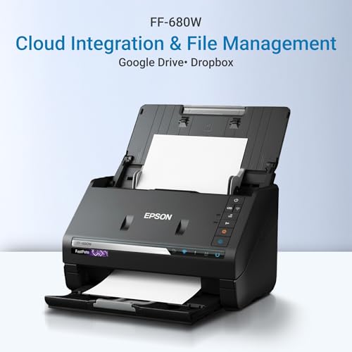 Net Straight FF680W Document Scanner 12800 dpi 48 Bits Optical 24 Greyscale USB