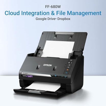 Net Straight FF680W Document Scanner 12800 dpi 48 Bits Optical 24 Greyscale USB