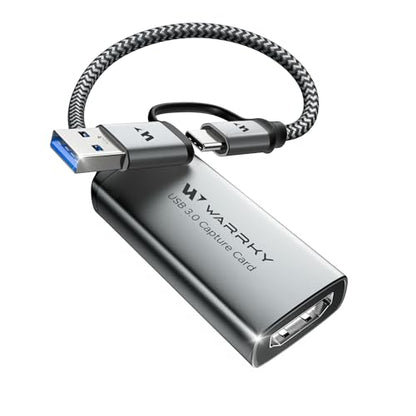 Warrky 2-in-1 USB 3.0 Capture Card WARRKY-AV-CC03 1080p 60FPS HDMI
