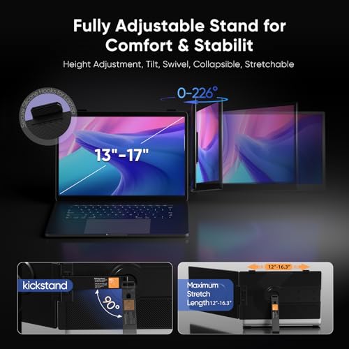 VueForge 14.1" A3 FHD 1080p 60Hz IPS Laptop Screen Extender