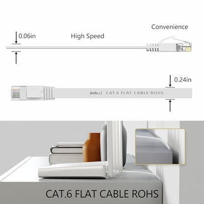 Jadaol 50ft Cat 6 Ethernet Cable Model #Ethernet Cable-15m-White-ML-UAE