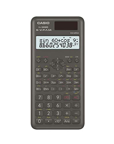Casio 3 Inches FX-300MSPLUS2 10-Digit LCD Engineering/Scientific Calculator