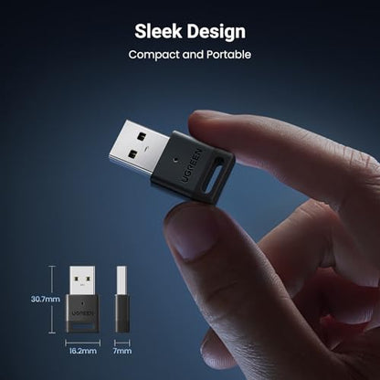 UGREEN USB Bluetooth 5.3 Adapter 1.2" x 0.63" x 0.27" 0.02 kg 5 Devices Connectivity