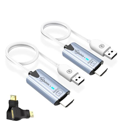 Taiquinix Wireless HDMI Transmitter and Receiver 50M 1080P 2 Port HDMI Extender Kit
