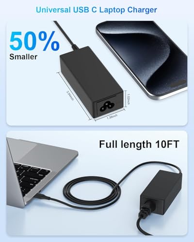 INEXEWOC 45W USB Type C Laptop Charger SK90A200225 Universal Compatibility