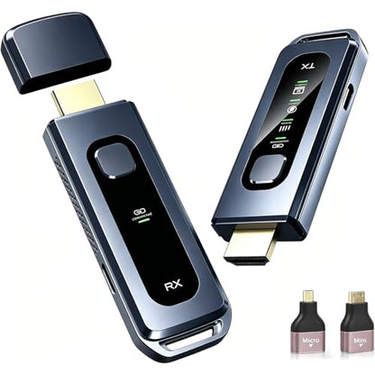 SETOXYX Wireless HDMI Transmitter and Receiver Kit 328FT/100M 4K Input 1080P@60Hz