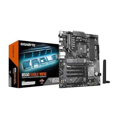 GIGABYTE B550 EAGLE WIFI6 ATX Motherboard, AMD AM4, Supports Ryzen 5000/4000/3000, DDR4, PCIe 4.0