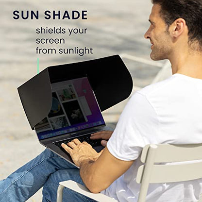 kwmobile 13インチ 57192.1.01 Outdoor Sun Shield for Laptop