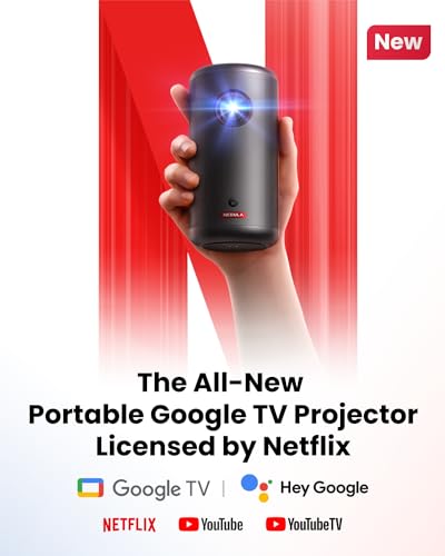NEBULA Capsule 3 1080p DLP Portable Projector, Remote Control, Wi-Fi, 1.06m Max Throw Distance, 200 ANSI Lumens