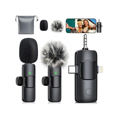 MENERESAS 3-in-1 Mini Microphone K15 70 dB Omnidirectional Audio Device