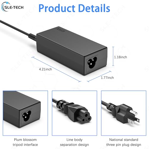 SLE-TECH 65W USB Type C Laptop Charger SM65CL-01 AC Adapter