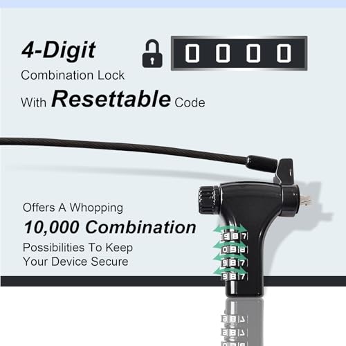 Universal 2M 6.5FT Laptop Combination Lock Anti-Theft Security Mechanism
