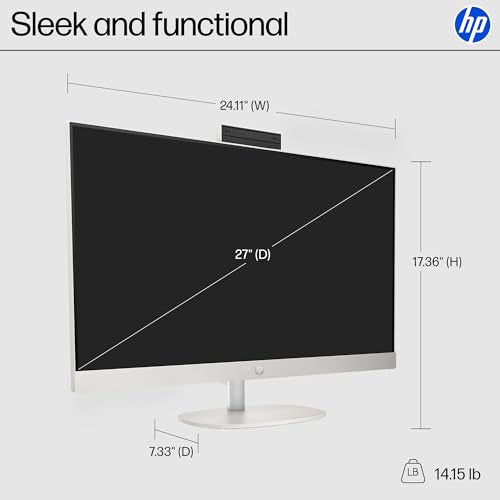 HP 27 inch B88E5AA#ABA FHD 1920x1080 IPS All-in-One Computer