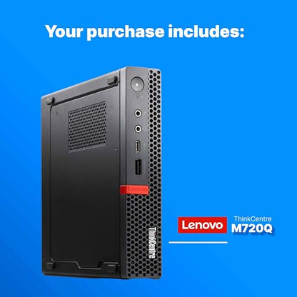 Lenovo ThinkCentre M720Q Mini PC | Windows 11 Pro | Intel Core i5-8400T | 16GB RAM + 500GB SSD | 1920x1080 | Micro Desktop Computer