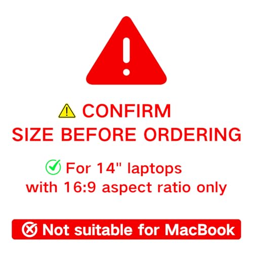 LUSA DESIGN 14 Inch LD-14inch 16:9 PY-HC CP-425 Privacy Filter 16:9 Anti-Glare Matte Screen Protector