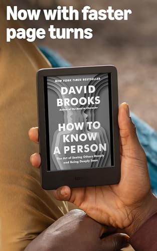Amazon Kindle 16 GB - 6" Glare-Free Display, 300 PPI, Adjustable Front Light, E-Reader