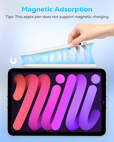 MoKo 12 x 8 x 4 inches Stylus Pen for iPad 2018-2025 with Palm Rejection and Tilt Sensitivity - P1480397