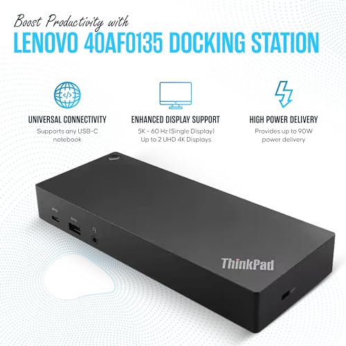 Koncept 40AF0135US Black USB-C Docking Station 135W Dual Monitor