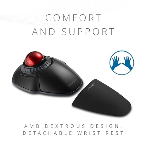 Kensington Wireless Trackball K70990WW Optical Precision with Dual Connectivity
