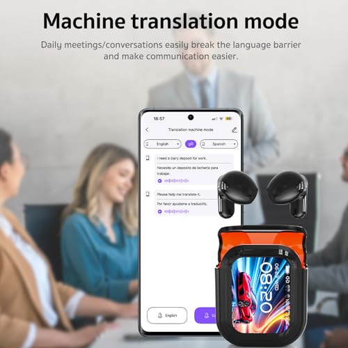 NE20 Translation Earbuds Wireless Bluetooth 6.0 AI Headphones