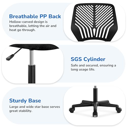 Yaheetech 20x22x36.5 Office Chair YT-0010368102 Adjustable Ergonomic Rolling