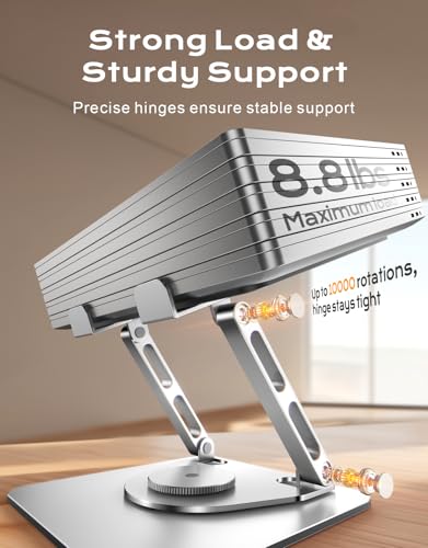 RIWUCT Tower Laptop Stand B25, Adjustable Height, Portable, Ergonomic Design, Compatible with Laptops 10-16 inches