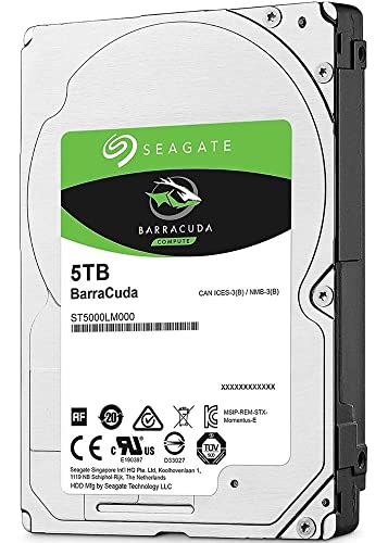 Seagate 5TB ST5000LM000 SATA 6Gb/s 5400 RPM 128MB Cache 2.5-Inch Internal Hard Drive