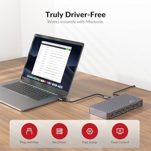 AV Access 8.66" x 3.94" iDock M10 USB Docking Station with 16 Ports, 3 HDMI, 4K Resolution
