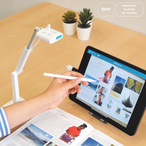 OKIOLABS 6.9" x 7" x 14.2" OKL-S2U 2448p 30 FPS Document Camera