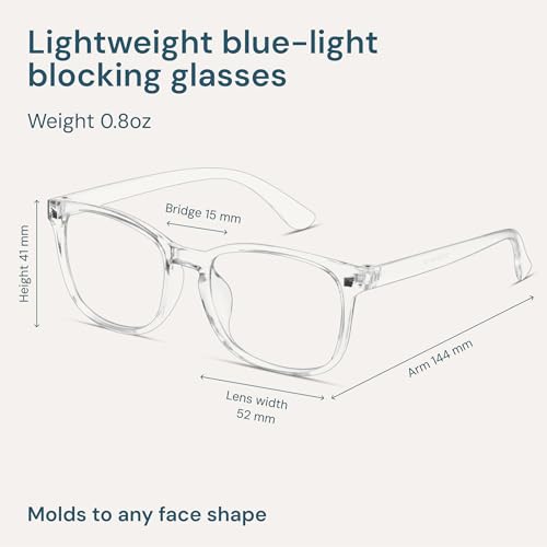 Gaoye Medium 012X Full Rim Blue Light Filtering Glasses, Anti-UV, Polycarbonate Lenses, TR90 Frame