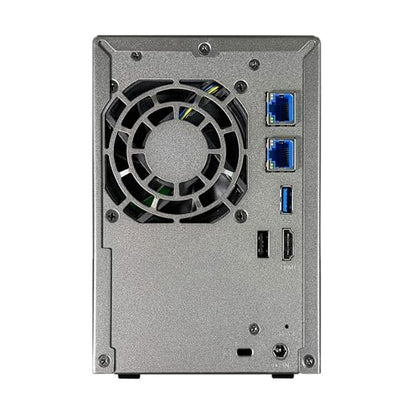 Asustor AS6702T v2 2 Bay NAS, 4GB DDR4 RAM, Intel Quad-Core, 5GbE Ethernet, HDMI, USB
