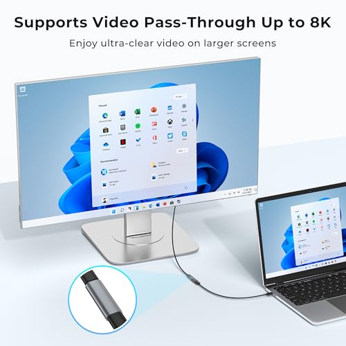 Basesailor USB C Female to Female Adapter 100W Type C Coupler 10Gbps