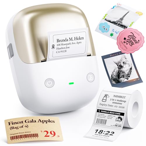NIIMBOT B2 Pro Portable Thermal Label Maker 300 DPI Color Printing