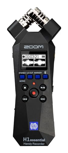 Zoom 5.38" x 2.12" x 1.14" H1essential 32-bit Float Portable Studio Recorder