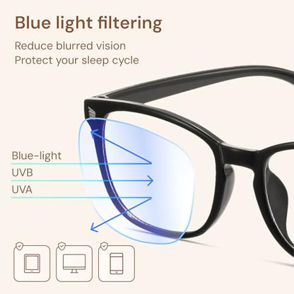 Gaoye 52mm 42mm A1 Matte Black+Leopard+Transparent TR90 Full Rim Prescription Eyewear Frames