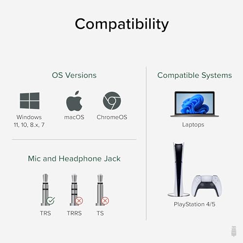 Plugable USB Audio Adapter USB-AUDIO Audio Output Stereo Compatible with Windows 11, 10, 8.x, 7, Vista, XP, macOS, Linux, Raspberry Pi OS