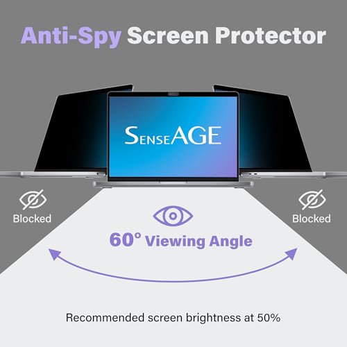 SenseAGE 13.6 inch SP-PVM-MA136RE-2022 Privacy Screen Filter Anti-Glare Anti-Blue Light