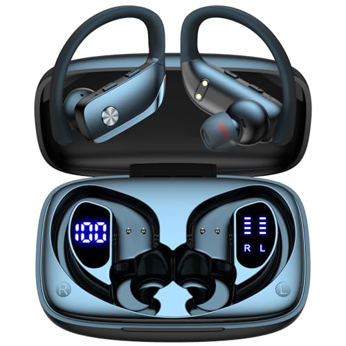 bmani T16 Wireless Earbuds Bluetooth 5.0 with Over-Ear Hooks and 80 Hours Playtime