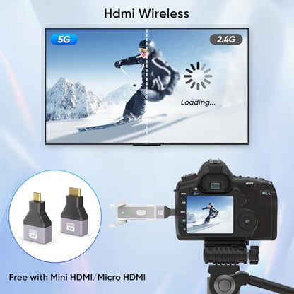 KVZOO HDMI Wireless Transmitter and Receiver Kit 500 FT 1080P 2.4G/5G