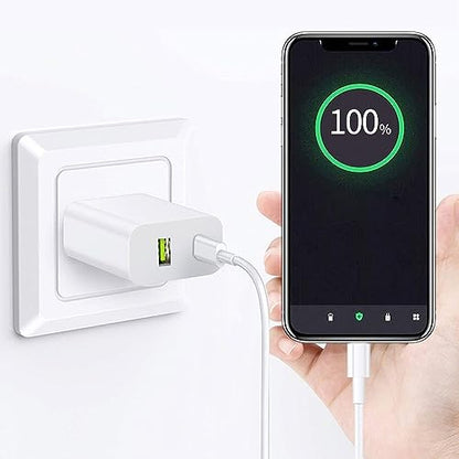 DENGWENQIANG 20W Dual Port USB Type A and USB Type C Wall Charger OFS-391