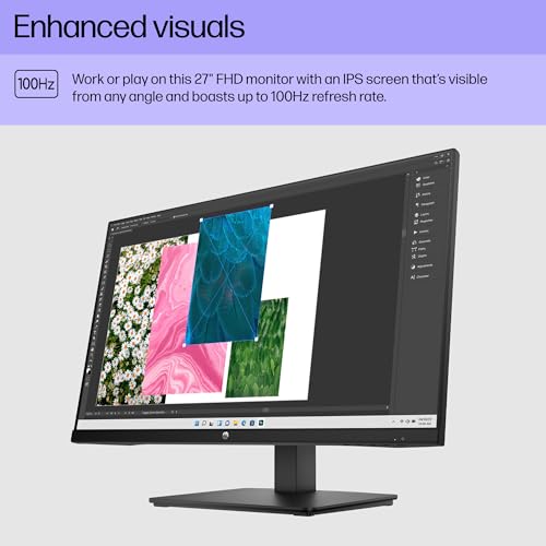 HP 27 Inch 327S FHD Monitor, 1920 x 1080, 100Hz, IPS Panel