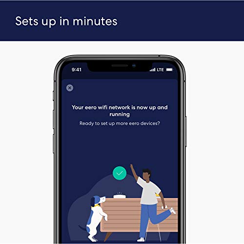 Amazon eero 6 Mesh Wi-Fi Extender AX1800 Up to 1500 sq. ft. Coverage