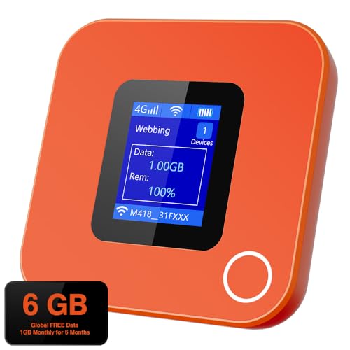 CarJoy 4G M418 Mobile Hotspot LTE 5000mAh Portable WiFi Global Connectivity