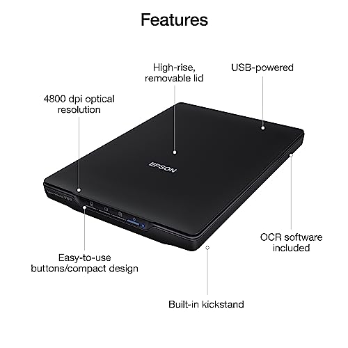 Epson Perfection V19 II Document Photo Scanner 4800 dpi USB